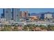 Breathtaking city view featuring towering buildings and scenic mountains in the background at 4381 W Flamingo Rd # 1121, Las Vegas, NV 89103