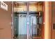 Organized closet space with shelving, hanging rods, and a safe for secure storage at 4381 W Flamingo Rd # 1206, Las Vegas, NV 89103