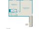 Floor plan showcasing the layout of the third floor, with dimensions at 5904 Becklow Gardens Ave, Las Vegas, NV 89141