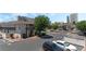View of the well-kept parking lot with mature trees providing shade, adjacent to the building complex at 753 Oakmont Ave # 802, Las Vegas, NV 89109