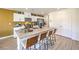Stylish kitchen with a large island, stainless steel appliances, and modern white cabinetry at 815 Calm Crystal Ct # Lot 146, North Las Vegas, NV 89081