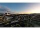 Balcony with a vibrant sunset view of the Las Vegas city skyline at 900 Las Vegas Blvd # 1209, Las Vegas, NV 89101