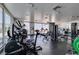 Well-equipped gym with an assortment of exercise machines and natural light at 900 Las Vegas Blvd # 1209, Las Vegas, NV 89101