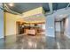 Open kitchen featuring concrete floors, stainless steel appliances, and a kitchen island at 900 Las Vegas Blvd # 1209, Las Vegas, NV 89101