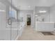 Bathroom featuring a glass enclosed shower and separate soaking tub at 9643 Wildflower Vista Ave, Las Vegas, NV 89166