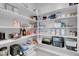 Walk-in pantry with stocked shelves and clear organizers, providing ample storage space at 9643 Wildflower Vista Ave, Las Vegas, NV 89166