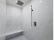 Stunning primary bathroom shower featuring rainfall head and handheld sprayer at 1351 Huckleberry St, Pahrump, NV 89048
