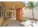 A covered patio featuring a ceiling fan and view of the backyard at 1448 Canyon Ledge Ct, Las Vegas, NV 89117