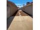 Walking stones over mulch provide a walkway between buildings at 1832 Yellow Rose St, Las Vegas, NV 89108