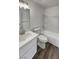 Bathroom featuring modern vanity with stainless steel hardware at 1832 Yellow Rose St, Las Vegas, NV 89108