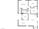 Detailed floor plan showcasing the layout of the home with labeled rooms at 1832 Yellow Rose St, Las Vegas, NV 89108
