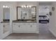 This main bathroom features a large vanity with views into the bedroom at 1921 Spyglass Dr, Henderson, NV 89074