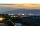 Night view of city skyline and mountains showing the vibrant cityscape in the distance at 2578 Skylark Trail St, Henderson, NV 89044
