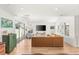 Bright, open living space featuring sliding doors to the outside and modern decor at 2578 Skylark Trail St, Henderson, NV 89044