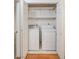 Closet laundry area with full size washer and dryer at 2725 S Nellis Blvd # 2049, Las Vegas, NV 89121