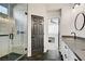 Bathroom with view of the frameless shower and access to the Primary bedroom at 305 Napa Hills Dr, Las Vegas, NV 89144