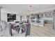 Stylish condo featuring kitchen, dining, and living area with unique decor and modern design at 3111 Bel Air Dr # 22B, Las Vegas, NV 89109