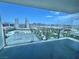 Spacious balcony with stunning views of the city skyline at 4381 W Flamingo Rd # 2022, Las Vegas, NV 89103