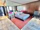 Chic main bedroom features a plush bed, mirrored wall, stylish accents, and marble floors at 4381 W Flamingo Rd # 2022, Las Vegas, NV 89103