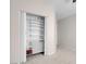 A walk-in closet with an adjustable shelf system and ample storage space at 509 Regal Robin Way, North Las Vegas, NV 89084