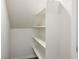 Clean and organized closet with shelving for ample storage space in the home at 532 Clearsable Ave, Henderson, NV 89044