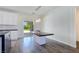 Modern dining area with sliding doors to the backyard at 5500 Santovito St, Pahrump, NV 89061