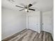 Bedroom with closet and ceiling fan at 5709 Jaysin Douglas St, North Las Vegas, NV 89031