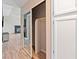 Bedroom closet with mirrored doors, next to storage, with fireplace visible in background at 6436 Vinecrest Ave, Las Vegas, NV 89108