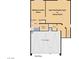 First floor plan featuring a Next Gen/Casita style room, bedroom suite, bath, walk-in closet, and 3 car garage at 6507 Creekside Cellars Ct, Las Vegas, NV 89139