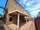 Spacious covered patio with brick flooring offers a great outdoor living space at 6729 Flamenco Ct, Las Vegas, NV 89139