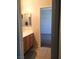 Bathroom sink with vanity and view of bedroom at 6812 Dipper Ave, North Las Vegas, NV 89084