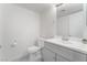 Bright bathroom features updated vanity and tile flooring at 7009 Rawlins Ct, Las Vegas, NV 89128
