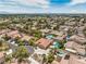 Neighborhood aerial showcasing the surrounding community with pools at 7427 Page Ranch Ct, Las Vegas, NV 89131