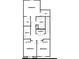 Second floor plan featuring three bedrooms, two bathrooms, walk-in closets and a laundry room at 7977 Whisper Words Ave, Las Vegas, NV 89113