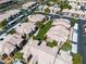 An aerial view of a large condo community offering manicured landscaping and convenient covered parking at 8000 Badura Ave # 2174, Las Vegas, NV 89113