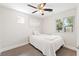 Cozy bedroom with a single bed, ceiling fan and lots of natural light at 9050 W Tropicana Ave # 1170, Las Vegas, NV 89147
