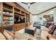 Cozy living room featuring a built-in bookcase and entertainment center and comfortable seating at 9103 Alta Drive Dr # 407, Las Vegas, NV 89145