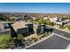 Aerial view of a contemporary home nestled in a well-planned community with mountain views at 10228 Shell Star Ave, Las Vegas, NV 89135