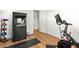 Bright workout room featuring exercise equipment, perfect for staying active in the comfort of your home at 10906 Mila Landing Ave, Las Vegas, NV 89166