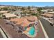 A beautiful single Gathering home featuring a swimming pool and rooftop deck at 1105 Malachite Ct, Henderson, NV 89011