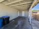 Covered patio area with direct access to the backyard at 129 Maple St, Henderson, NV 89015