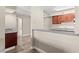 Galley kitchen with breakfast bar at 2606 S Durango Dr # 245, Las Vegas, NV 89117