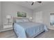 Serene bedroom with a full bed, a ceiling fan, and soft, natural lighting at 2900 Sunridge Heights Pkwy # 1916, Henderson, NV 89052