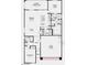 Detailed floor plan showcasing the layout of a two-bedroom home, including kitchen, living spaces, and bathrooms at 4140 E Brusca Way, Pahrump, NV 89061