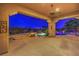 Backyard covered patio area has a ceiling fan, hot tub and a view of the pool at 5162 Estasi St, Las Vegas, NV 89135