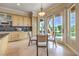 Cozy breakfast nook next to the kitchen with access to the backyard at 5162 Estasi St, Las Vegas, NV 89135