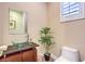 Chic powder room features modern vanity with glass bowl sink and stylish decor at 5162 Estasi St, Las Vegas, NV 89135