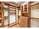 Well-organized walk-in closet with custom shelving and drawer units at 5162 Estasi St, Las Vegas, NV 89135