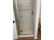 Bathroom featuring a standing shower with tile surround and a glass door at 5389 Spencer St, Las Vegas, NV 89119