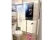 Bathroom with a frosted glass shower door and chrome fixtures, providing privacy and style at 6374 Horizon Ridge Ct, Las Vegas, NV 89156